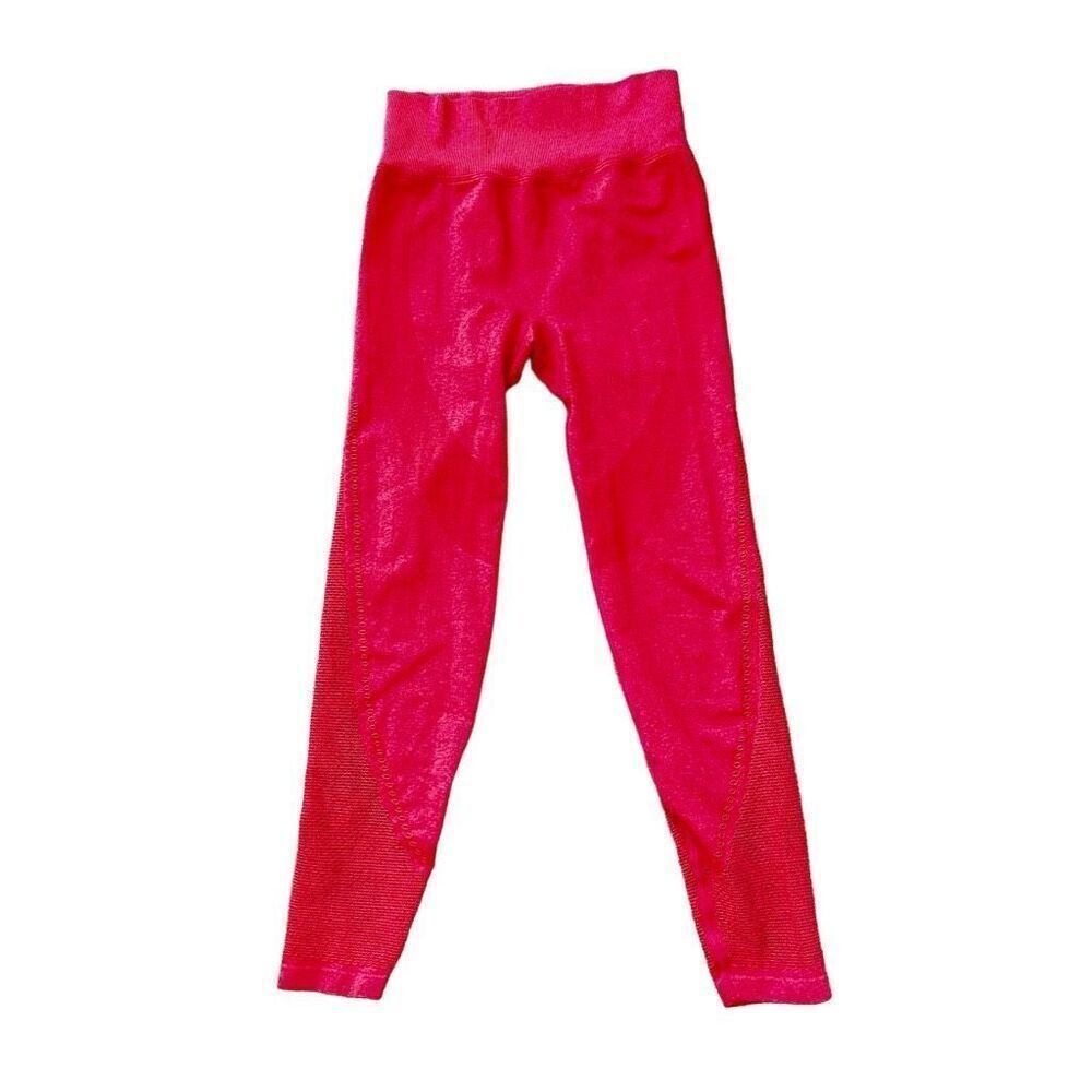 Victoria's Secret Pink orange/pink side mesh leggings